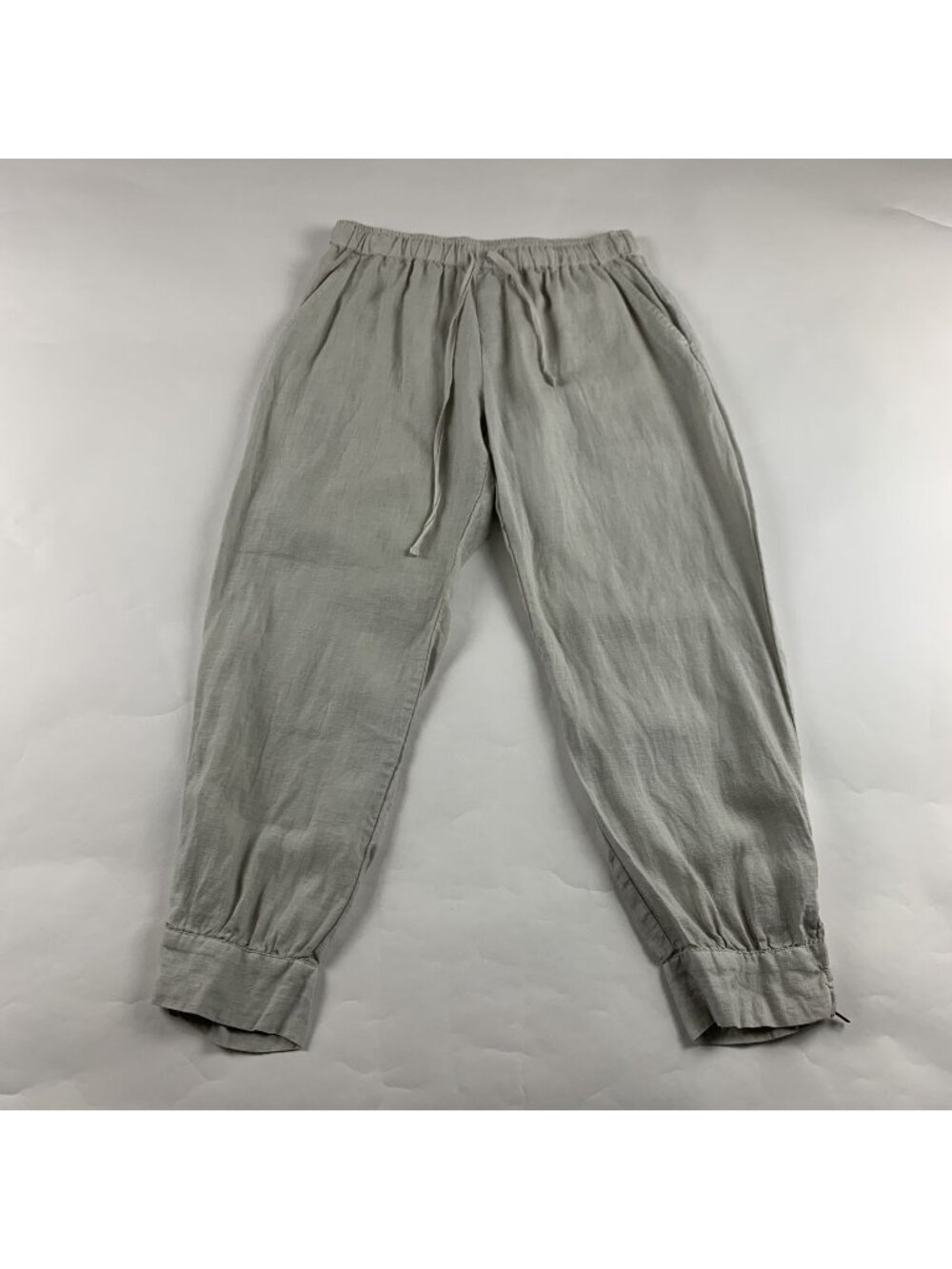 Johnny Was Flax Linen Pull On Jogger Pant M - Picture 1 of 7